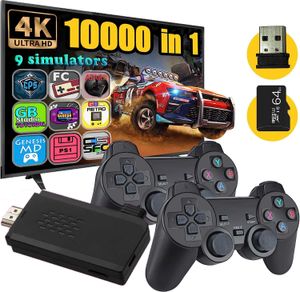 Gamecontroller Joysticks TV Game Stick – Revisit Classic Games mit integrierten 9 Emulatoren, 10.000+ Spielen, 4K-HDMI-Ausgang und 2,4-GHz-Wireless-Controller HKD230901