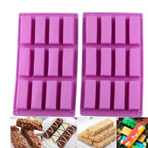 12 Cavity Silicone Rectangle Mould Protein Bars mold Energy Bars Maker for Caramel Bread Loaf Muffin Brownie Cornbread Cheesecake Pudding Soap Butter Molds