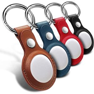 Кожаный корпус Airtag Tracker защитный корпус для Apple Airtags кожа Magnetic Metal Airtag Case Case Holder Tracker