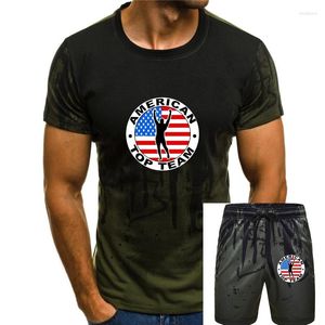 Herrspårar American Top Team BJJ Martial Artser Brazilian Jiu Jitsu T-shirt Loose Cotton T-shirts For Men Cool Tops T Shirt