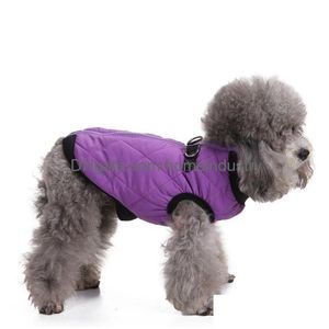 犬のアパレル服の温かいペット服小さな犬コートジャケットパピー服のコスチュームベストチワワ6243 Q2ドロップデリバリーホームガーデンdhris