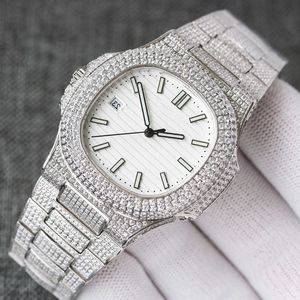 다이아몬드 남성 시계 캐주얼 2024Wristwatch 자동 기계식 손목 시계 40mm 스테인 스틸 스트랩 사 히어 라이프 수호 방수 Montre De Luxeldyjivk4DCC 351521