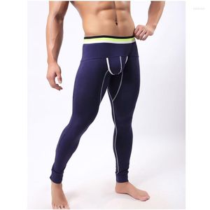 Men's Thermal Underwear Winter Long Johns Cotton U Leggings Warm Thermo Fashion Male Legging Pants