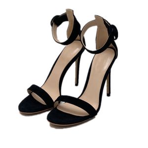 Sandali con tacco alto da donna, cinturino alla caviglia con tacco alto con tacco sottile, sandali con punta aperta, scarpe alla moda per matrimoni da festa
