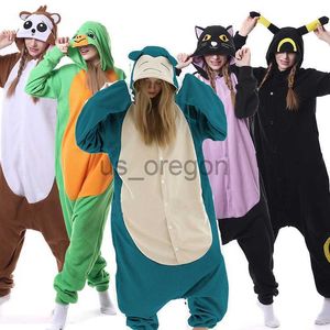 Hemkläder hksng vinter vuxna djur mike anka onesies shark katt räv kigurumi pajamas tecknad kostymer jumpsuits jul huva x0902