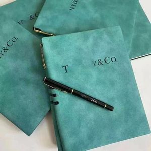 T Imitation Sheepskin Notepads Brand Light Luxury Notebook Pen Set Wholesale