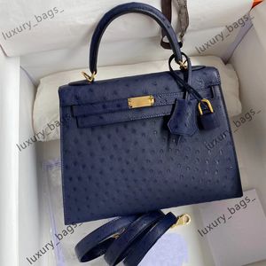 10A Ayna Kalite Crossbody Cross Cross Besigner Bag Bag E biriktirici Çanta S Çantalar Tote Çanta Devekuşu Cilt El Yapımı İplik Dikiş Cüzdan Backpack Bags