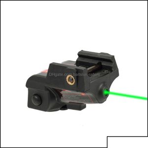 Gun Lights Hunting Sports Outdoors Outdoor Rechargeble Subcompact Compact Pistol Green Laser Sight Tactical för Picatinny Rail Light Drop D