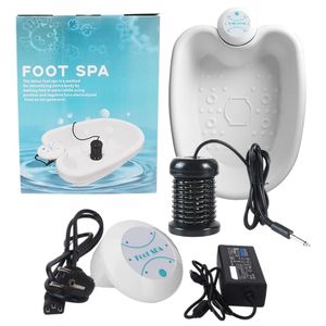 Obróbka stopy elektryczne Mini Spa kąpieli masażer detoksykacja jonowego oczyszczania wibru wibratowa stopa Whirlpool tablice Aqua Pressotherapy terapia 230831