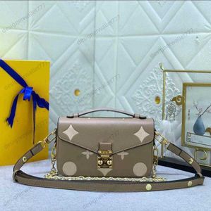 Luxury Pochette Womens Metis Designer Bag Louiseits East West Purses Lady Leather Crossbody Bags Viutonits Handväska kedja Flap axelväskor M46279 Hög kvalitet