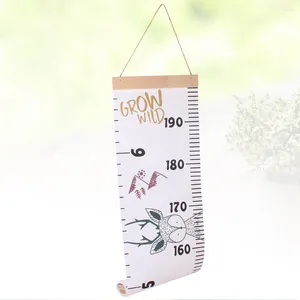 Decorative Figurines Chart Growth Height Kids Child Hanging Measuring Baby Ruler Birthday Gift Sticker Wooden Percentilewall Children Cloth
