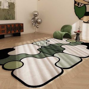 Simple Irregular Living Room Decoration Carpet Light Luxury Study Cloakroom Fluffy Soft Carpets Home Bedroom Bedside Plush Rug HKD230901