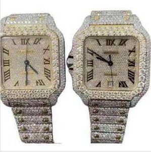 Wristwatch 2023 new arrival brand iced out high quality luxury gold sier original customized hip hop men Diam HLJEDQWW