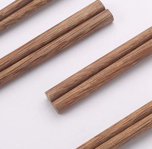 Bacchette di legno naturali alla moda senza stoviglie in cera lacca Bacchette per sushi naturali riutilizzabili in stile classico cinese