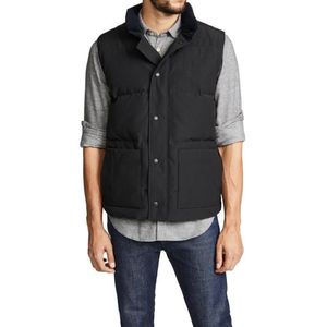 Chaleco de invierno para hombre al aire libre clásico calidez casual chaleco de plumón de ganso blanco chaleco de moda para hombre y mujer estilo 5 colores más s290S