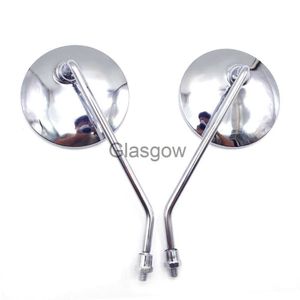 Motorcycle Mirrors Universal 8 10mm motorcycle Rearview mirrors Scooter chrome round Side mirror For suzuki gn 125 yamaha jog BWS bws 100 125 vino x0901