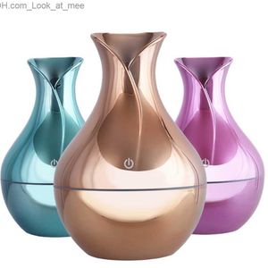 Humidifiers USB Aroma Essential Oil Diffuser Ultrasonic Cool Mist Humidifier Air Purifier 7 Color Change LED Night Light for Office Home Q230901