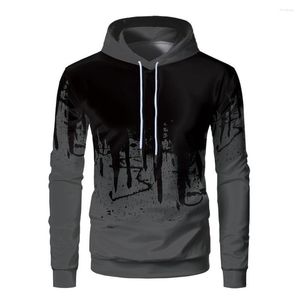 Hoodies masculinos moletom masculino 2023 outono moda com capuz hip hop harajuku pulôver sólido respingo-tinta mais casaco de lã gota