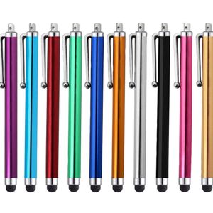 Long Metal Stylus Capacitive Screen Touch Pen With Clip For Samsung Xiaomi Mobile Phone PC