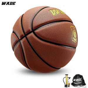 Bolas Wade 7 PU Couro Macio Grandes Partículas Liga Designação para Bola de Basquete À Prova D 'Água Primavera IndoorOutdoor 230831