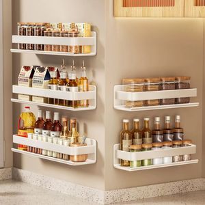 Storage Holders Racks White Bathroom Shelf Without Drilling Makeup Organizer Mental Corner Shelf Shampoo Storage Shelf Shower Wall Rack Bathroom811780 230831