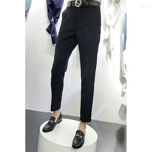 Männer Hosen 2023 Frühling Sommer Hohe Qualität Luxus Casual Formal Gerade Business Anzug Baumwolle Designer Elegante Hosen A156