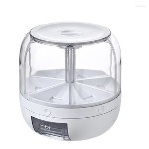 Storage Bottles 1Pcs Rice Box Sealed Dry Food Barrel Dispenser Moisture Proof Kitchen Container