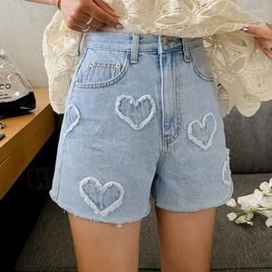 Kvinnor jeans koreanska streetwear blå shorts kvinna denim y2k vintage kläder rak ben ropa mujer hög midja