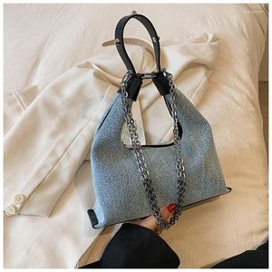 Вечерние сумки Jiaerdi Vintage Denim Bobos Bag Женщины ретро -цепь