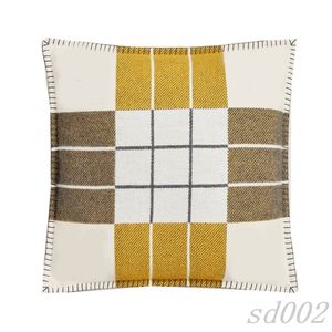 Trendy fronha designer fronha patchwork preto laranja cinza sofá capa de almofada macia capa de almofada de luxo hotel fronha sem núcleo s04