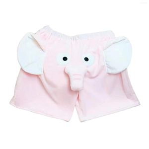 Mens Shorts Cute Three Elephant Home Pants Loose Sleeping Linen Outfit for Men Dark Big and Tall