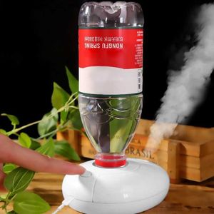 Humidifiers USB Portable Air Humidifier Bottle Aroma Diffuser LED Night Light Mist Maker for Home Office Humidification Q230901