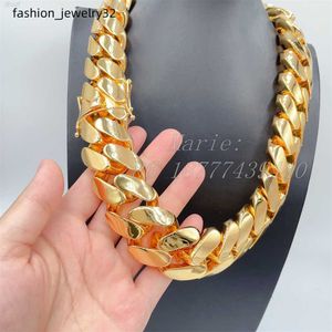 Hip Hop Jewelry Fashion Style Luxury e pesado colar super grande colar cubano Big Ass link Chain Miami Cuban Link