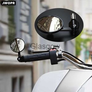 Motorcycle Mirrors Motorcycle Retro Modified Handlebar Mirror Full Angle Folding Reversing Handlebar Rearview Mirror Motorcycle Decoration Supplies x0901