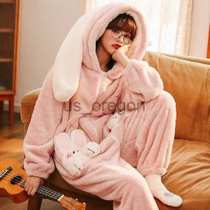 home clothing Girl's Winter Warm Cartoon Animal One Piece Pajamas Polyester Comfortable Lovely Girlish Heart Leisure Wear Cosplay With A Zip x0902