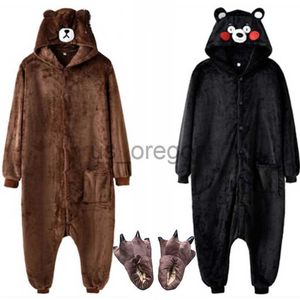 Домашняя одежда Bear Onesie Женщины мужчины плюс размер XXL Kigurumi Unicorn Animal Animal Pajama Cartoon Festivel Festiv