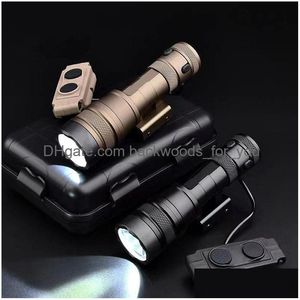 Rein 2.0 Micro Kit Torcia elettrica in metallo da 1300 lumen con interruttore a doppia funzione Adatta per guida Picatinny da 20 mm Wadsn Drop Delivery