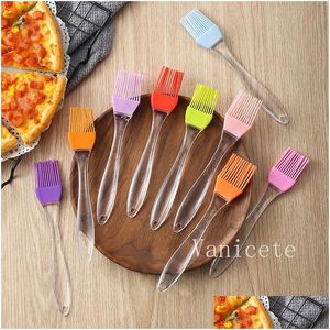 Bbq Tools Accessories Sile Baking Oil-Brush Oil Bottle Barbecue Brushs With Scale Sauce Butter Brush Kitchen Cooking T9I002236 Dro Dhyvp