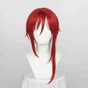 Cosplay Wigs ES Ensemble Stars Synthetic Hair Sakasaki Natsume Short Cosplay Wigs Heat Resistant Anime Party Wig Cap x0901