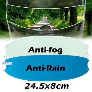 Capacetes de motocicleta 2pcs Capacete Anti-chuva e Anti-nevoeiro Filmes Segurança Condução Durável Nano Revestimento Clear Adesivo Filme Acessórios de Moto