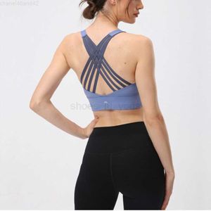 LL yoga Align LU-07 LU Yoga Lingerie Fitness Sports Brushed Shockproof Quick Dry Stretch Beauty Back Bra Sportswear