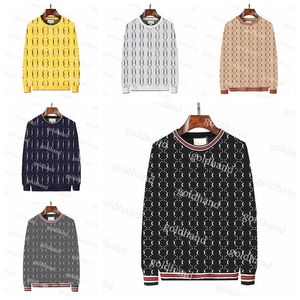 Fashion Letter Sweaters Mens Luxury Wool Sweater Warm Knit Sweatshirts Winter Long Sleeve Hoodie Clothing