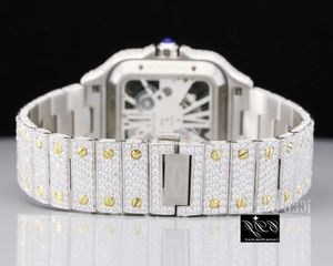 Högkvalitativ Moissanite Gufl Mechanical High End Top Brand Custom Moissanite Watch Luxury Original Hand Set Iced Out Diamond Hip Hop Bust Down Watchwuq5lyrjvuna Yz9