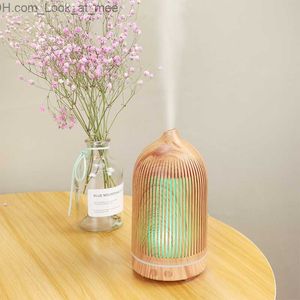 Humidifiers USB Aromatherapy Essential Oil Diffuser with 7 Colors Light No Filter Needed for Car Home Office Electric Ultrasonic Humidifier Q230901