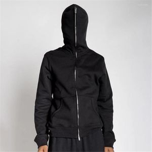Men's Hoodies Vintage Zip Up For Men Women Fashion Black Sweatshirt Coat 2023 Autumn Hip Hop Streetwear Hoodie Unisex