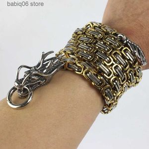 Charm Armband Rostfritt stål Självförsvarsarmband Keel Titanium Steel Necklace Dragon Ridge Hand String Fighting Self-Defense Hidden T230907