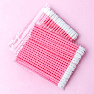 Makeup Brushes 50st Pink Lip Brush Disposable Hollow Bar Beauty Tool Accessories Basic Maquiagem Lipstick Special för läppar