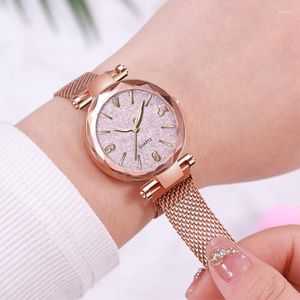Wristwatches Smvp Women Watches Simple Rose Gold Mesh Belt Magnetic Quartz Wrist Watch Luxury Ladies Business Casual