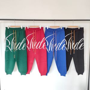 2023 Designer Rhude Pantaloni da uomo cargo pantaloni della tuta Uomini e donne Casual Fitness Pantaloni da allenamento Abbigliamento da uomo Pantaloni da jogging Pantaloni taglia S-XL