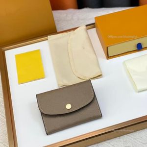 Высококачественные знаменитые дизайнерские женские кошельки держатель карт с коробками цветов